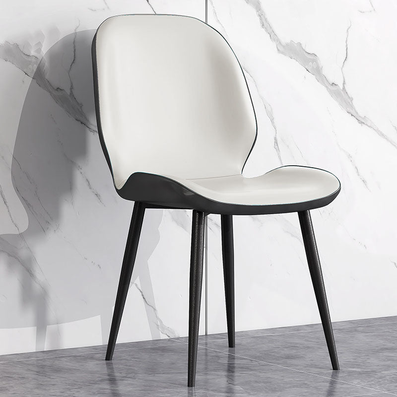 Chaises Parsons à oreilles de style minimaliste, chaises de salle à manger sans accoudoirs pour cuisine