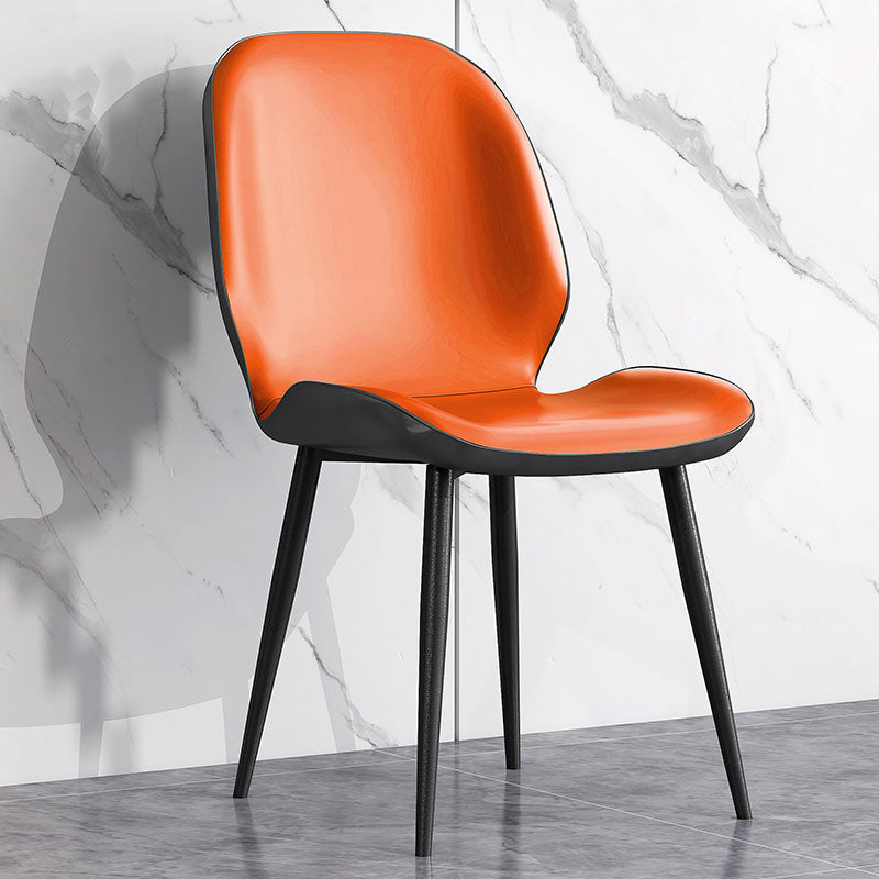 Chaises Parsons à oreilles de style minimaliste, chaises de salle à manger sans accoudoirs pour cuisine