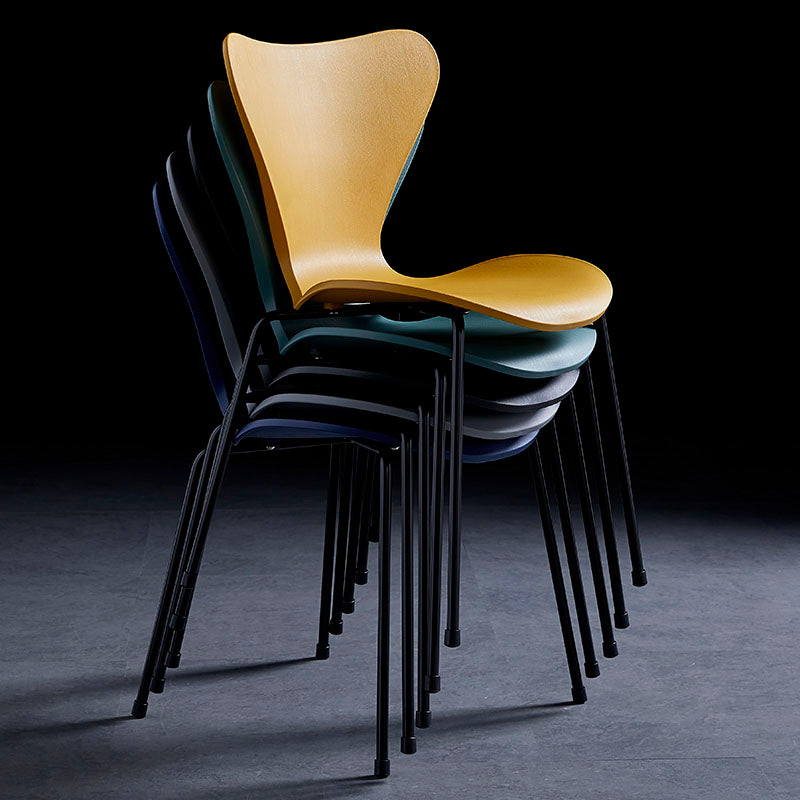 Home Wingback Dining Armless Chairs Indoor Dining Side Chairs with Metal Legs