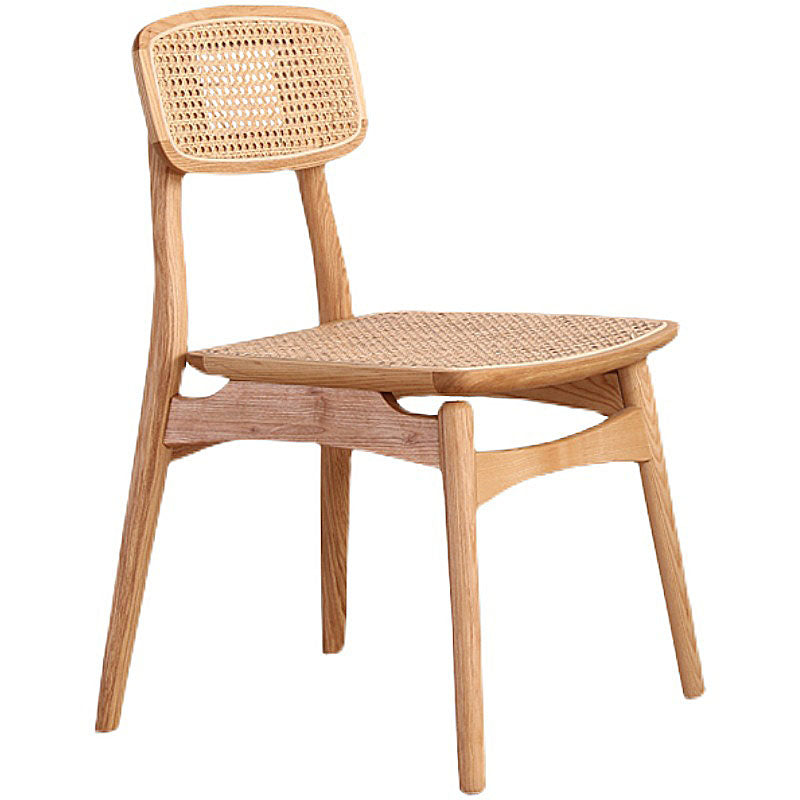 Ensemble de chaises latérales à dossier ouvert de cuisine de salle à manger de chaises en bois de hêtre de style moderne