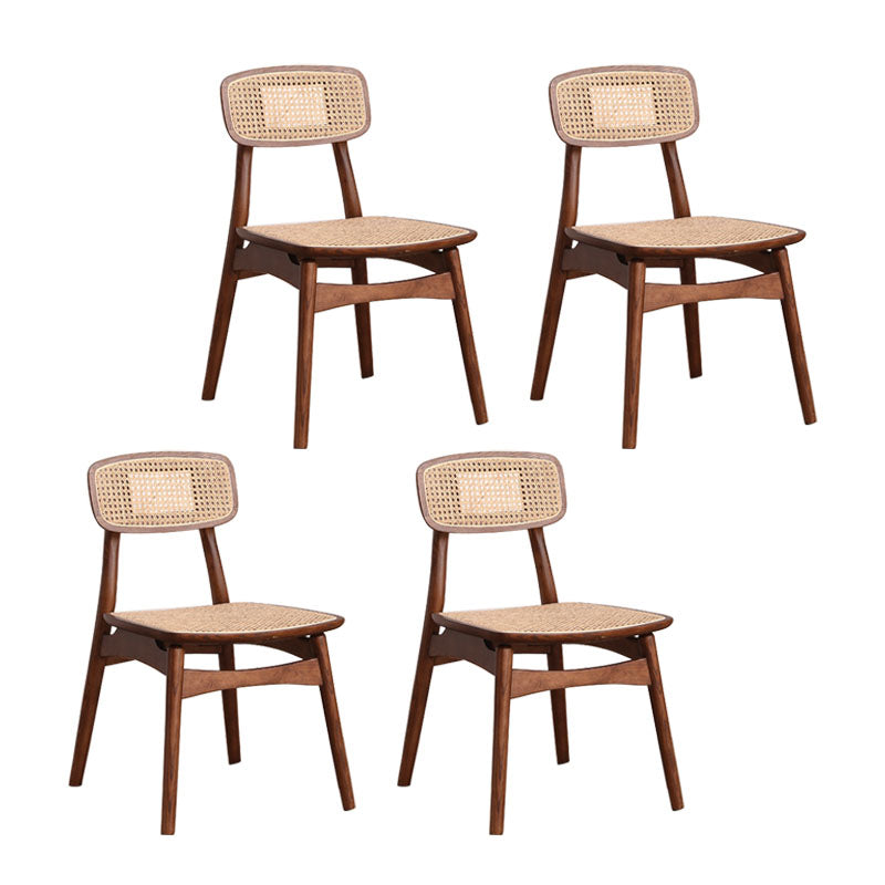 Ensemble de chaises latérales à dossier ouvert de cuisine de salle à manger de chaises en bois de hêtre de style moderne