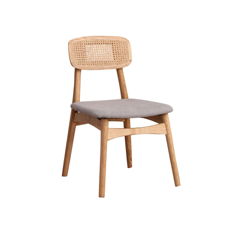 Ensemble de chaises latérales à dossier ouvert de cuisine de salle à manger de chaises en bois de hêtre de style moderne