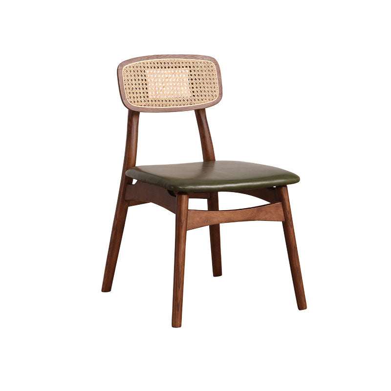 Ensemble de chaises latérales à dossier ouvert de cuisine de salle à manger de chaises en bois de hêtre de style moderne