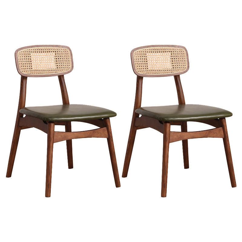 Ensemble de chaises latérales à dossier ouvert de cuisine de salle à manger de chaises en bois de hêtre de style moderne