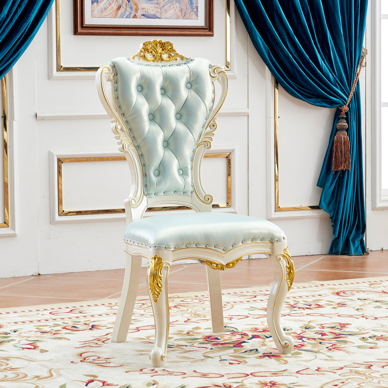 Victorian Style Dining Side Chair Dining Armless Side Chair for Home Use