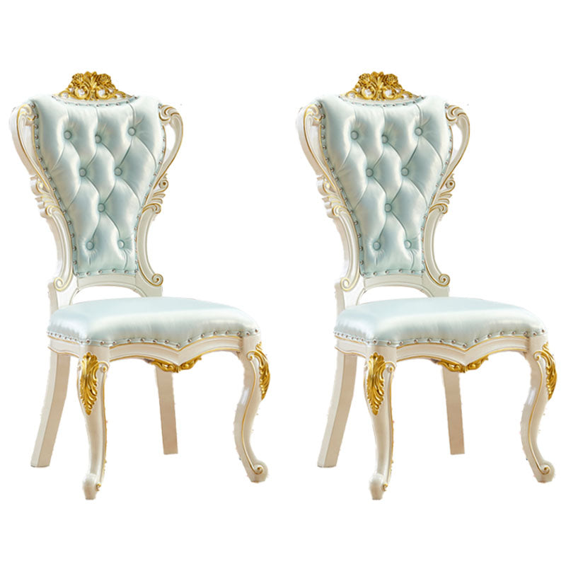 Victorian Style Dining Side Chair Dining Armless Side Chair for Home Use