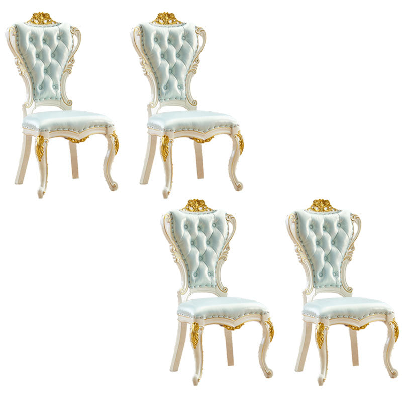 Victorian Style Dining Side Chair Dining Armless Side Chair for Home Use