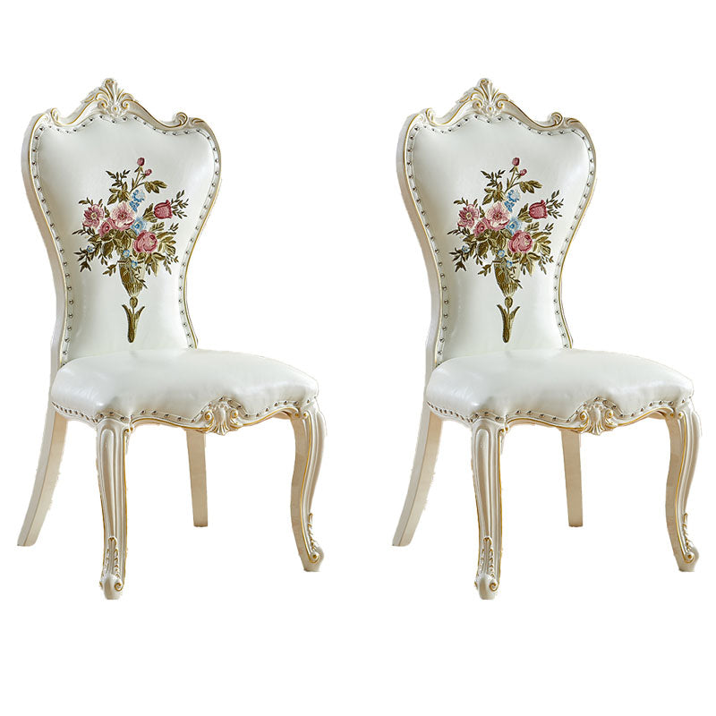 Chaises latérales de style victorien chaise latéral sans bras pour usage à domicile