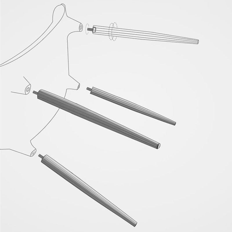 Silla de comedor de metal de estilo moderno, sillas auxiliares sin brazos para cocina (juego de 2)