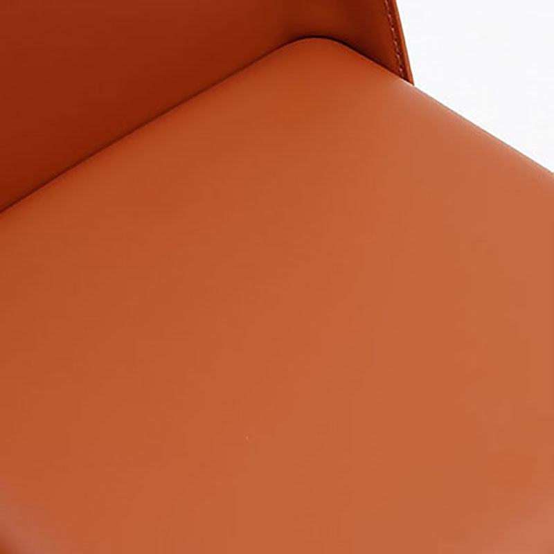 Silla auxiliar de cuero estilo diseñador para el hogar Parsons Silla de comedor con acabado mate (juego de 2)