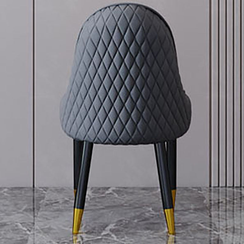 Sillón interior escandinavo tapizado con respaldo Parsons, silla de comedor de madera