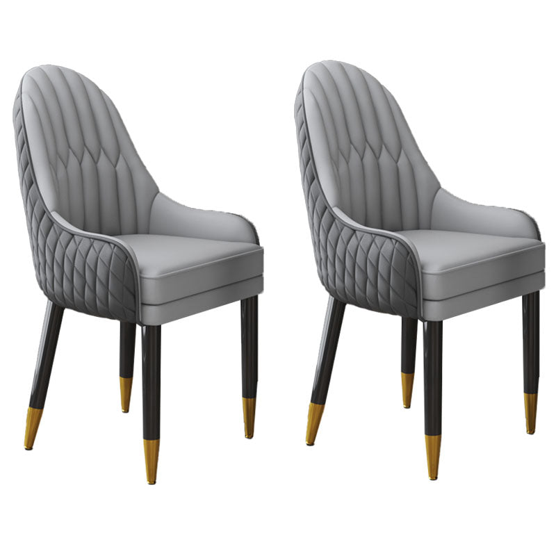 Sillón interior escandinavo tapizado con respaldo Parsons, silla de comedor de madera