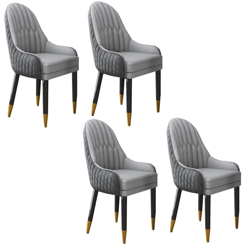 Sillón interior escandinavo tapizado con respaldo Parsons, silla de comedor de madera