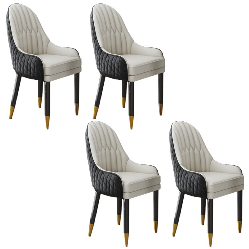 Sillón interior escandinavo tapizado con respaldo Parsons, silla de comedor de madera