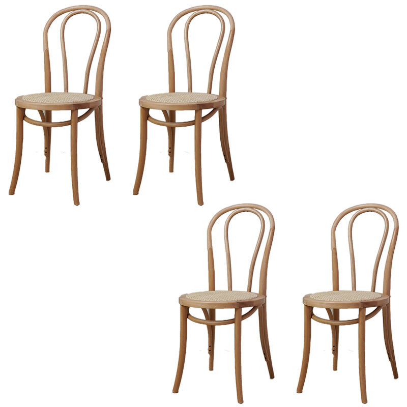 Boerderij houten eetkamerstoelen open achterkant eetwarmeloze stoelen voor restaurant