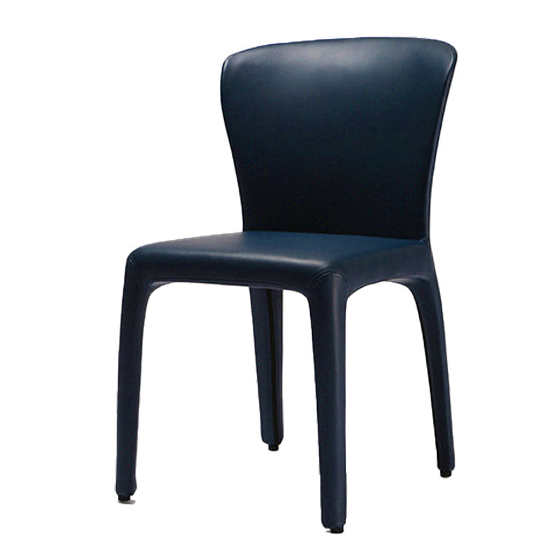 Chaise de salle à manger en métal de style contemporain, chaise simple latérale sans accoudoirs pour cuisine