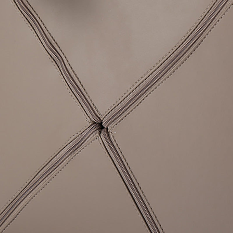 Silla de comedor de metal de estilo contemporáneo, silla individual lateral sin brazos para cocina