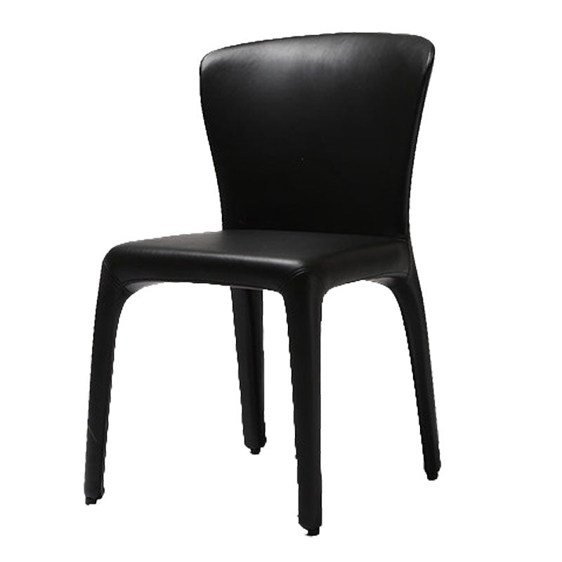 Chaise de salle à manger en métal de style contemporain, chaise simple latérale sans accoudoirs pour cuisine