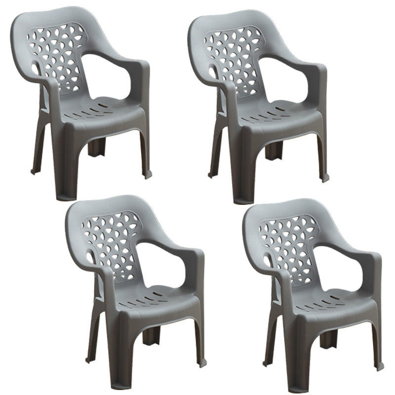 Sillas plásticas contemporáneas del comedor que cenan la silla apilable del brazo para el uso en el hogar