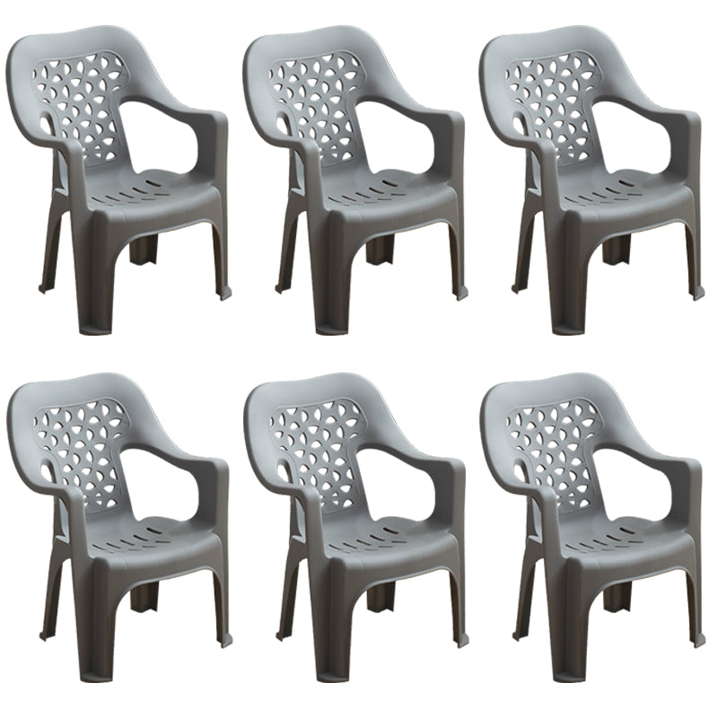 Sillas plásticas contemporáneas del comedor que cenan la silla apilable del brazo para el uso en el hogar