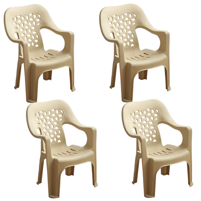 Sillas plásticas contemporáneas del comedor que cenan la silla apilable del brazo para el uso en el hogar