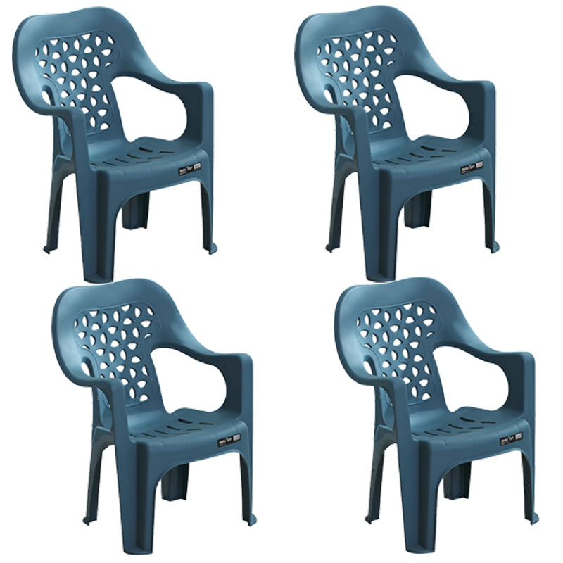 Sillas plásticas contemporáneas del comedor que cenan la silla apilable del brazo para el uso en el hogar