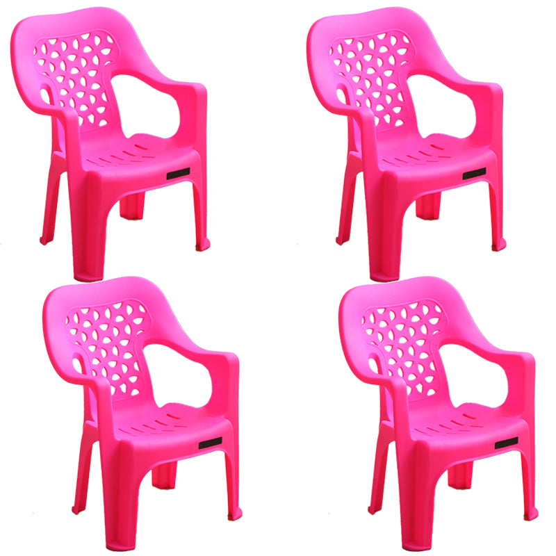 Sillas plásticas contemporáneas del comedor que cenan la silla apilable del brazo para el uso en el hogar