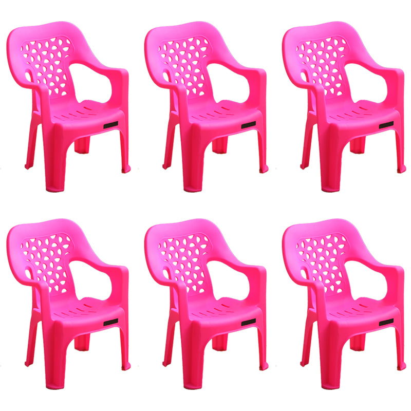 Sillas plásticas contemporáneas del comedor que cenan la silla apilable del brazo para el uso en el hogar