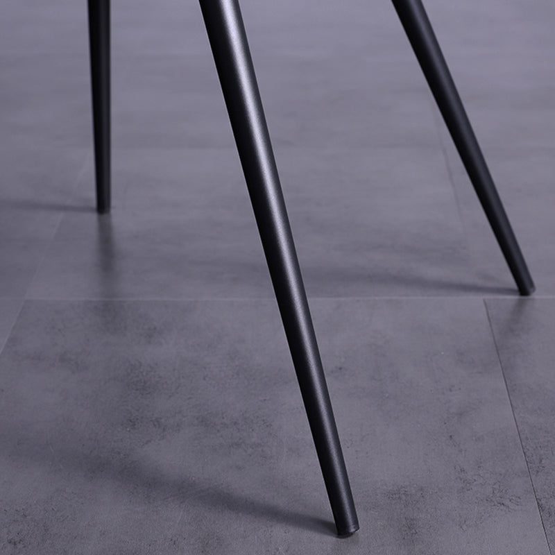 Industrial Metall Esszimmer Sessel gepolsterte Seiten Lederstühle für den Heimgebrauch