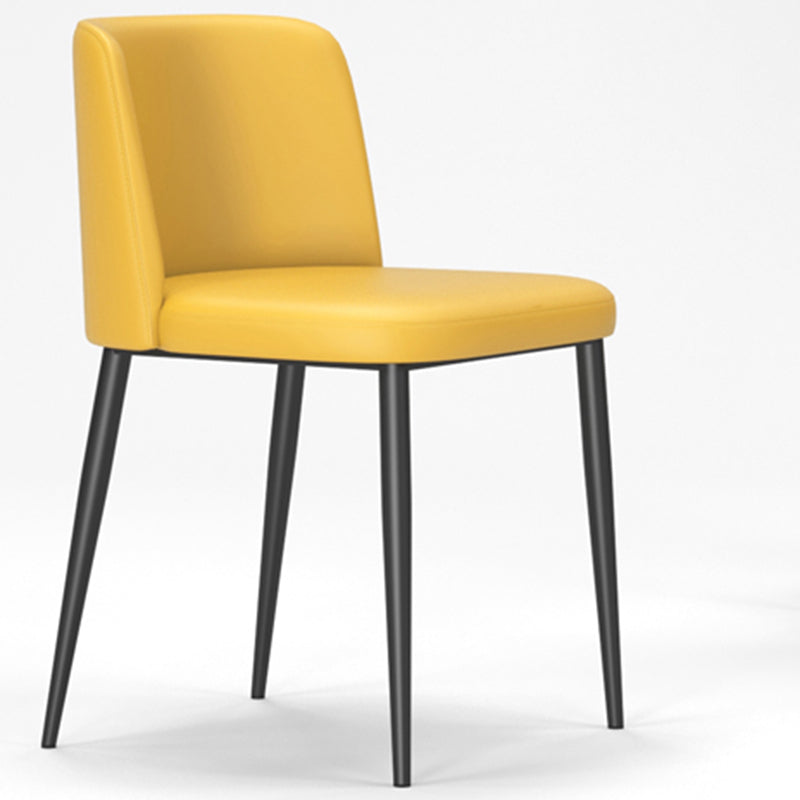 Silla lateral casera tapizada estilo diseñador acabado mate Parsons silla de comedor individual