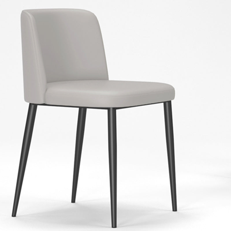 Silla lateral casera tapizada estilo diseñador acabado mate Parsons silla de comedor individual