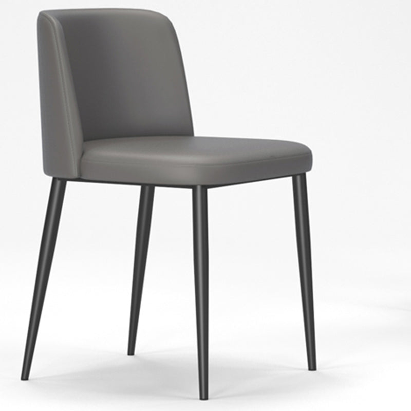 Silla lateral casera tapizada estilo diseñador acabado mate Parsons silla de comedor individual