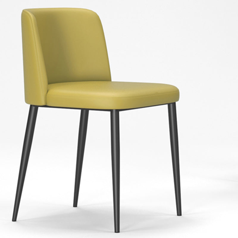 Silla lateral casera tapizada estilo diseñador acabado mate Parsons silla de comedor individual