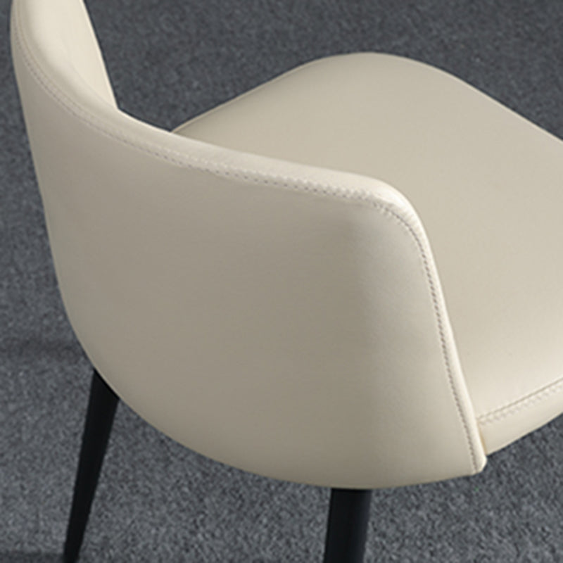 Silla lateral casera tapizada estilo diseñador acabado mate Parsons silla de comedor individual