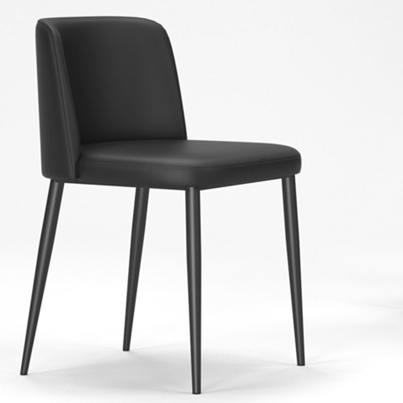 Silla lateral casera tapizada estilo diseñador acabado mate Parsons silla de comedor individual