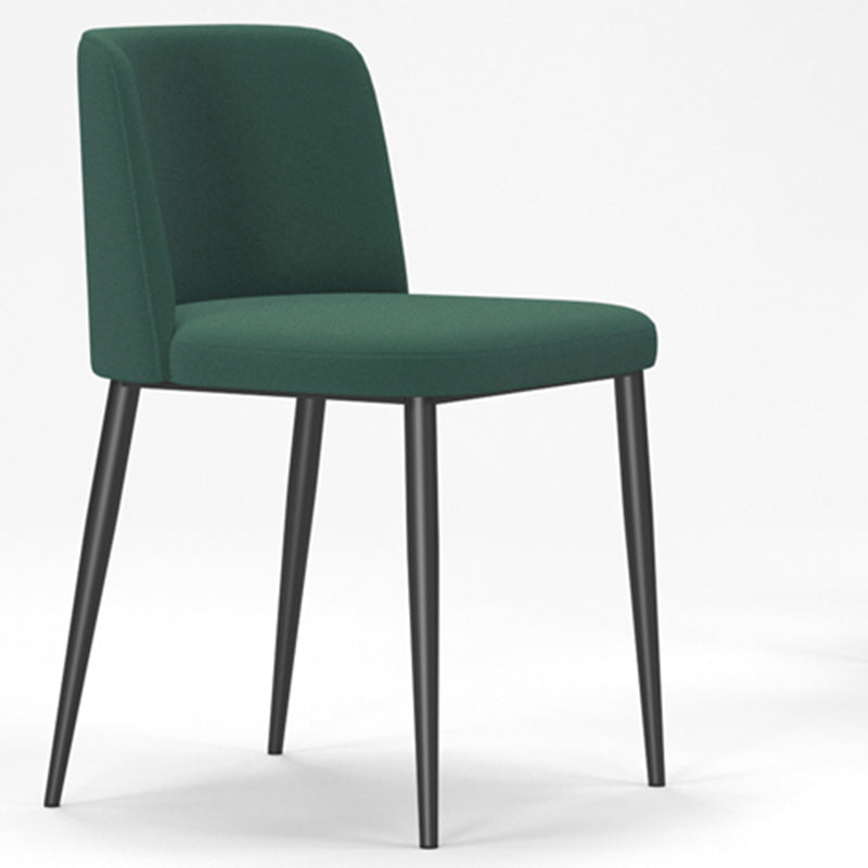 Silla lateral casera tapizada estilo diseñador acabado mate Parsons silla de comedor individual