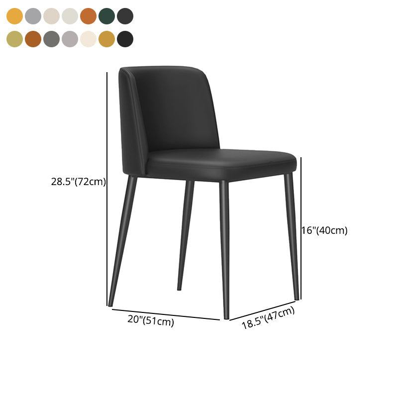 Silla lateral casera tapizada estilo diseñador acabado mate Parsons silla de comedor individual