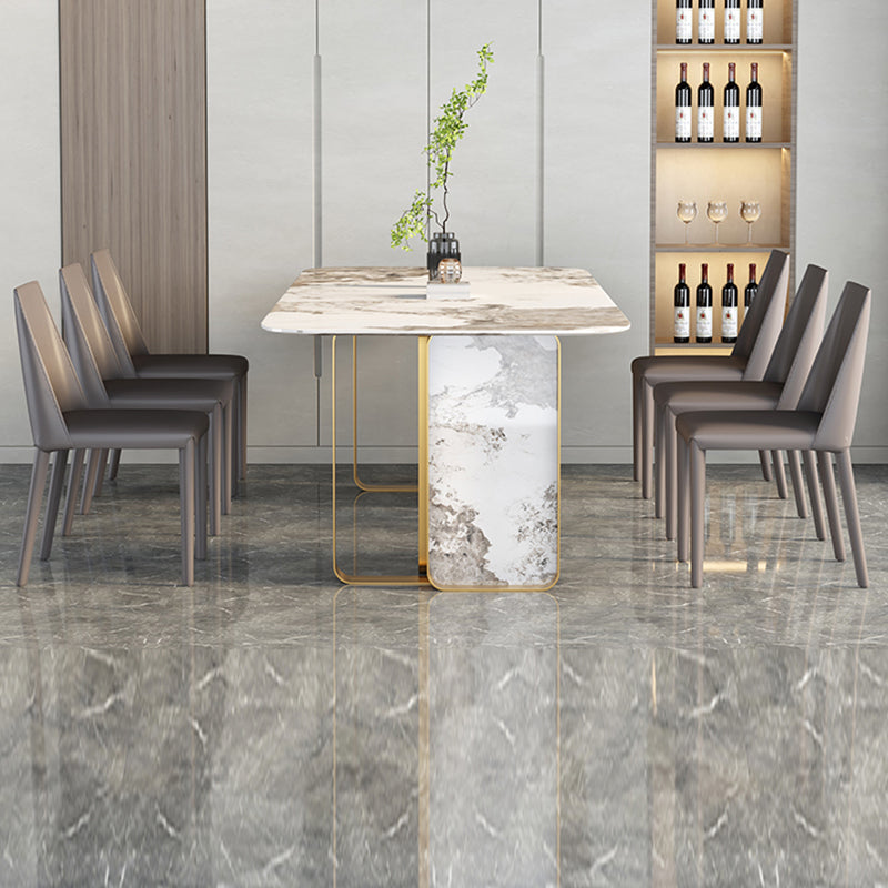 Silla auxiliar para el hogar de estilo moderno, silla de comedor tapizada con respaldo sólido (juego de 2)