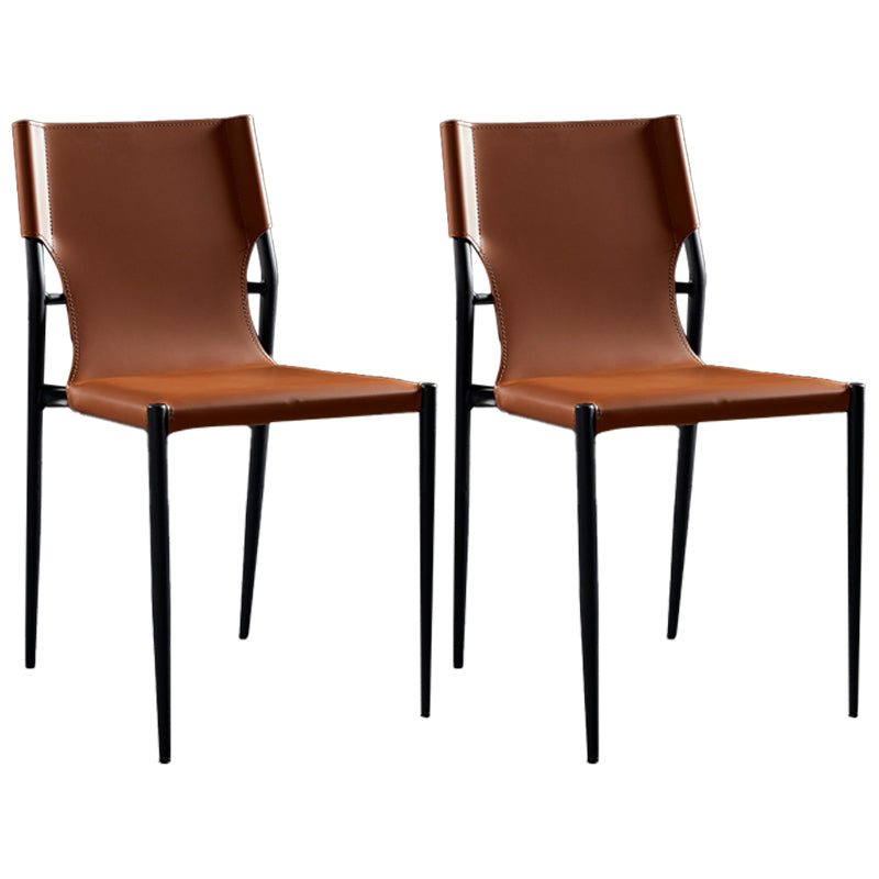 Silla auxiliar para el hogar de estilo moderno, silla de comedor tapizada con respaldo sólido (juego de 2)