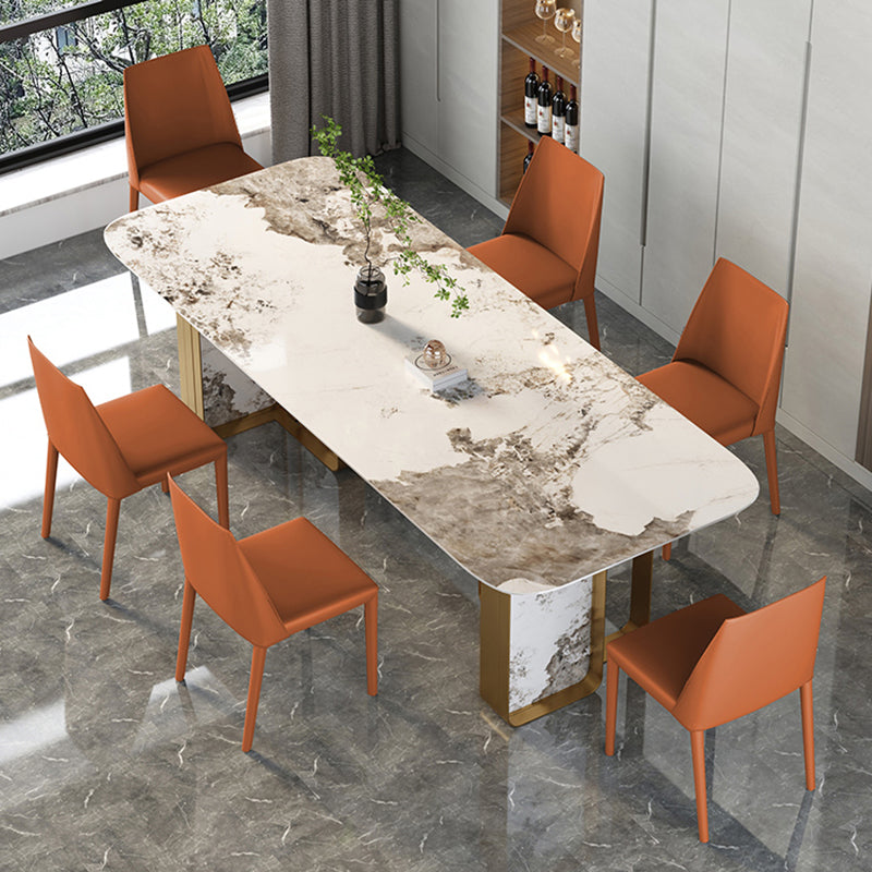 Silla auxiliar para el hogar de estilo moderno, silla de comedor tapizada con respaldo sólido (juego de 2)