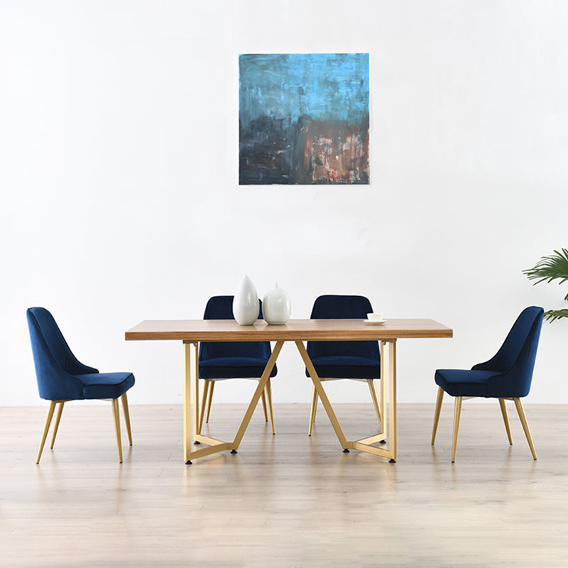Silla sin brazos de comedor de estilo nórdico, silla lateral de comedor de tela tapizada para uso doméstico