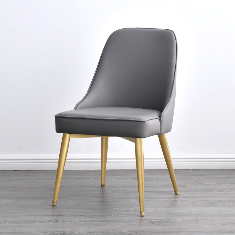 Chaise de salle à manger sans accoudoirs de Style nordique, chaise latérale de salle à manger en tissu rembourrée pour usage domestique