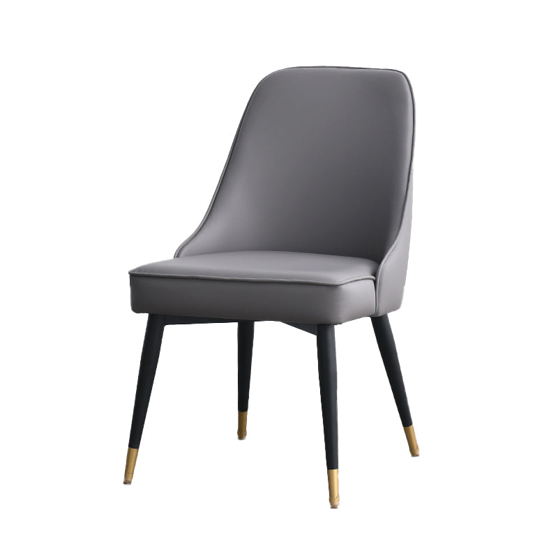 Silla sin brazos de comedor de estilo nórdico, silla lateral de comedor de tela tapizada para uso doméstico