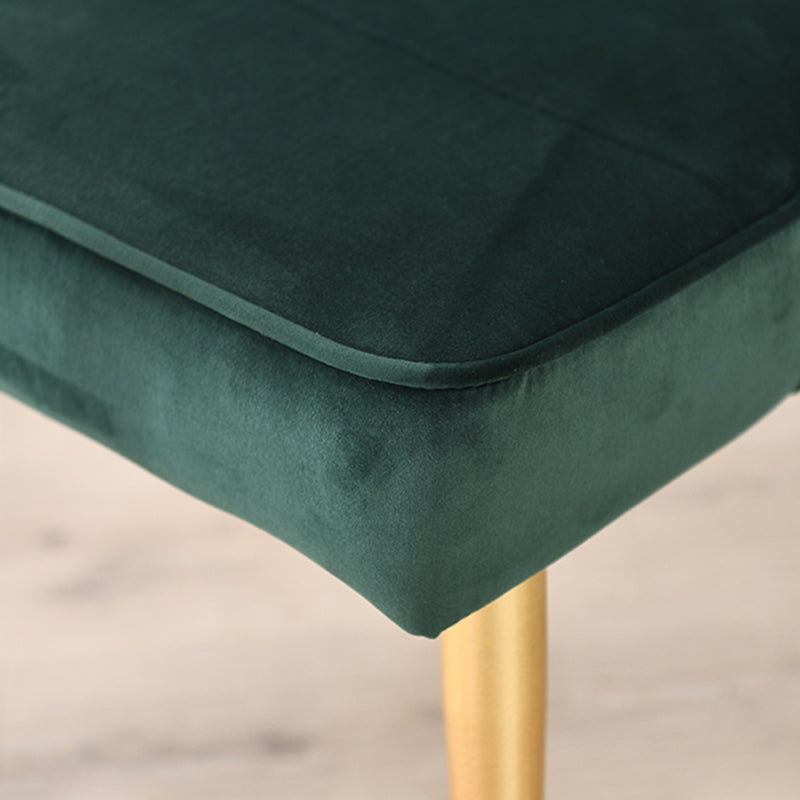 Silla sin brazos de comedor de estilo nórdico, silla lateral de comedor de tela tapizada para uso doméstico