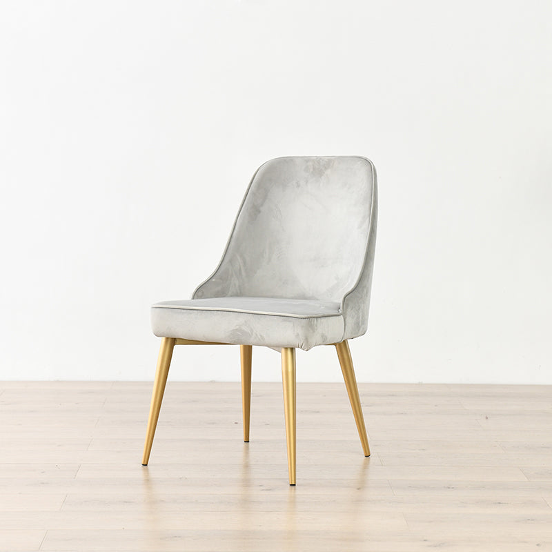 Chaise de salle à manger sans accoudoirs de Style nordique, chaise latérale de salle à manger en tissu rembourrée pour usage domestique