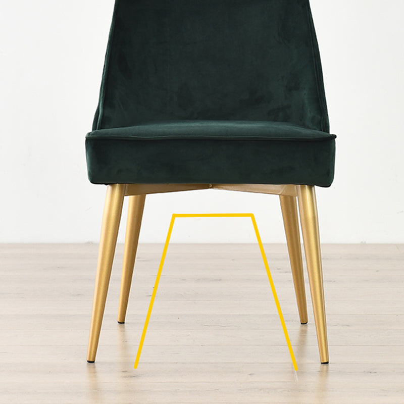 Silla sin brazos de comedor de estilo nórdico, silla lateral de comedor de tela tapizada para uso doméstico