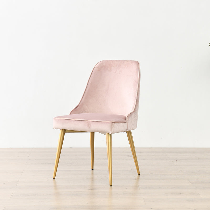 Chaise de salle à manger sans accoudoirs de Style nordique, chaise latérale de salle à manger en tissu rembourrée pour usage domestique
