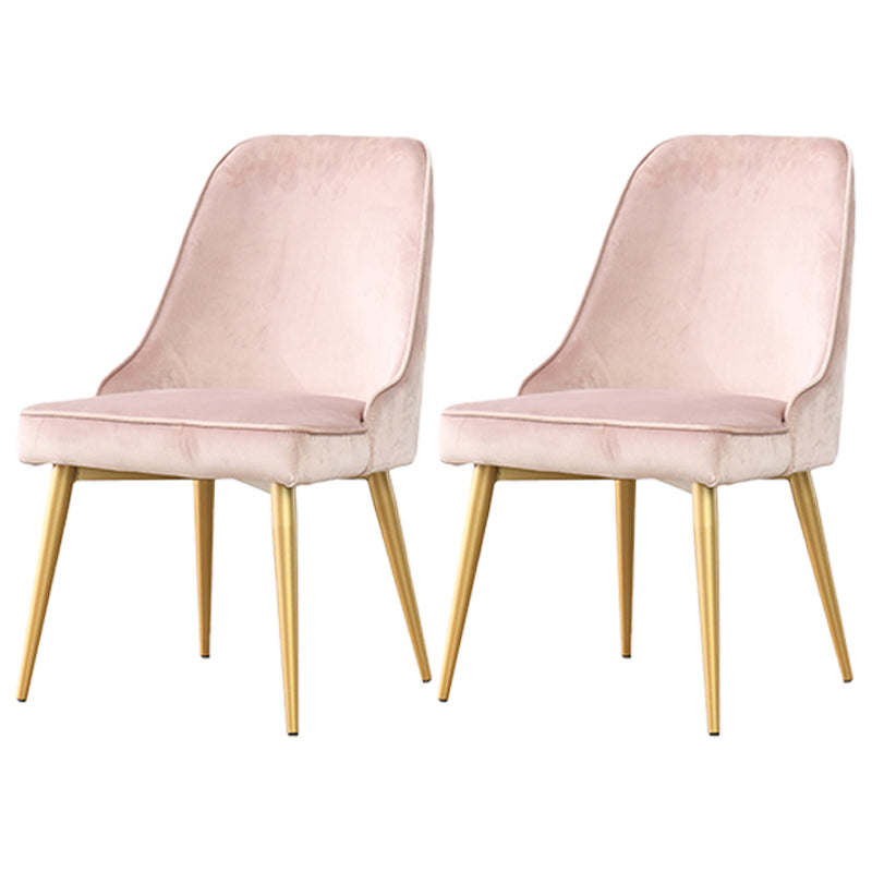 Silla sin brazos de comedor de estilo nórdico, silla lateral de comedor de tela tapizada para uso doméstico