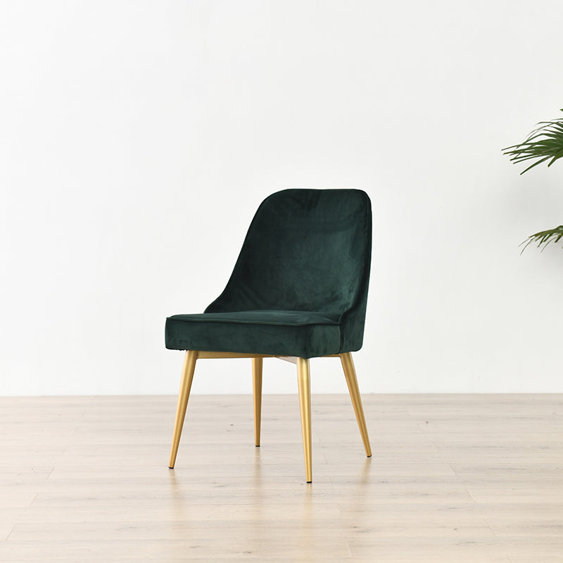 Silla sin brazos de comedor de estilo nórdico, silla lateral de comedor de tela tapizada para uso doméstico