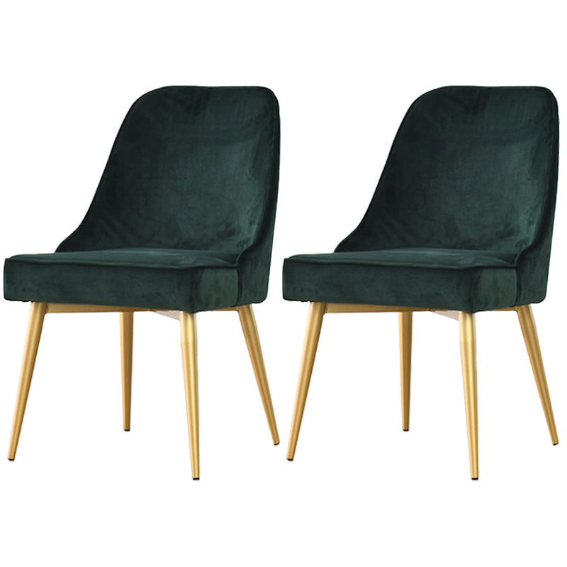 Silla sin brazos de comedor de estilo nórdico, silla lateral de comedor de tela tapizada para uso doméstico